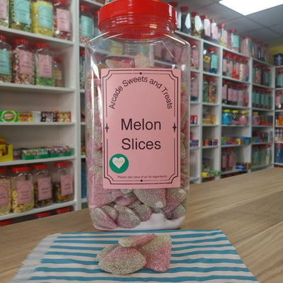 Melon Slices - Melon flavour gummies with a sour coating
