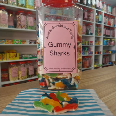 Gummy Sharks - fruit flavour jelly sweets
