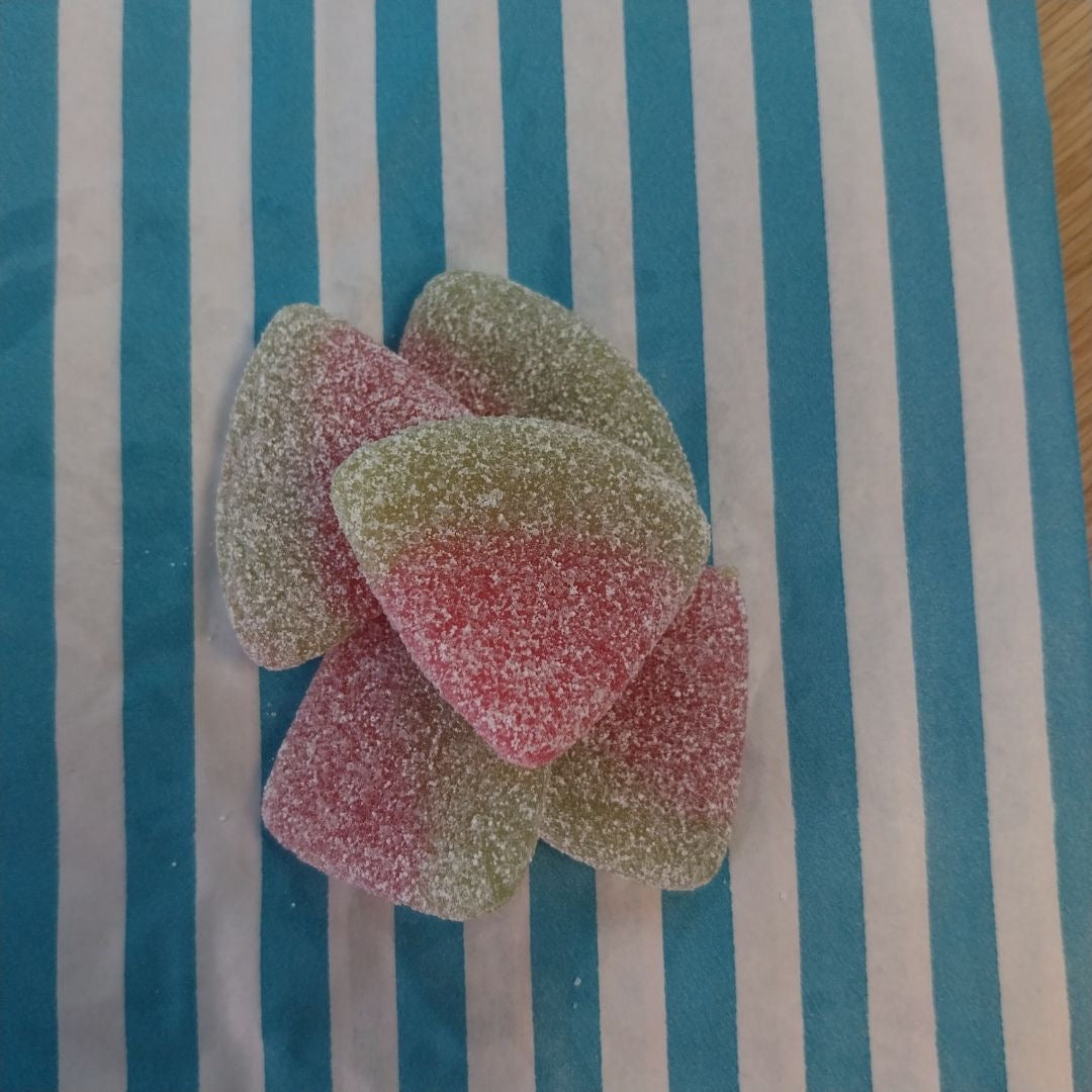 Melon Slices - Melon flavour gummies with a sour coating