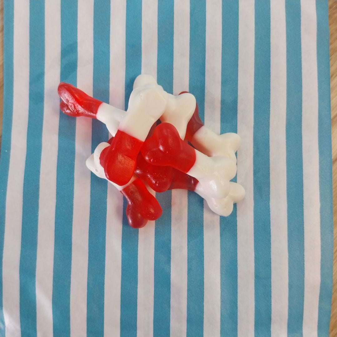 Jelly Bones - strawberry flavoured jelly sweets