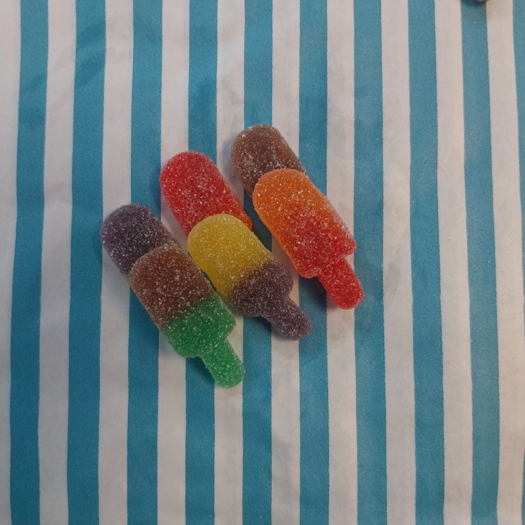 Jelly Ice Pops - fruit flavoured jelly sweets shaped like popsicles