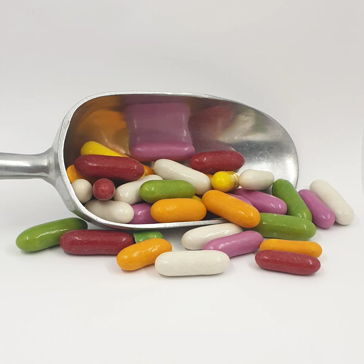 Liquorice Comfits - Liquorice pieces with colourful sugar coating