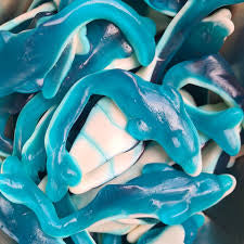 Giant Dolphins - Raspberry flavour jelly sweets