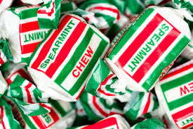 Spearmint Chews - Spearmint flavour chews, individually wrapped