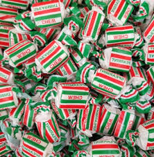 Spearmint Chews - Spearmint flavour chews, individually wrapped