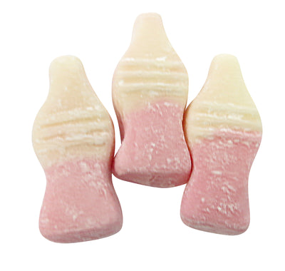 Strawberry Milkshake Gums - Strawberry flavour milk bottle shaped gums