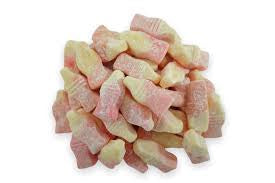 Strawberry Milkshake Gums - Strawberry flavour milk bottle shaped gums