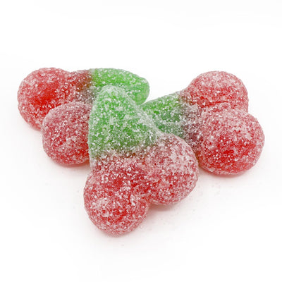 Vegan Fizzy Cherries - Cherry flavour sour jelly sweets