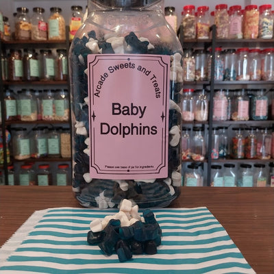 Baby Dolphins - strawberry and raspberry flavour jelly sweets