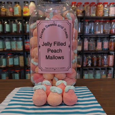 Peach Flavoured Jelly Filled Marshmallows