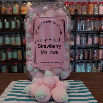Strawberry Flavoured Jelly Filled Marshmallow