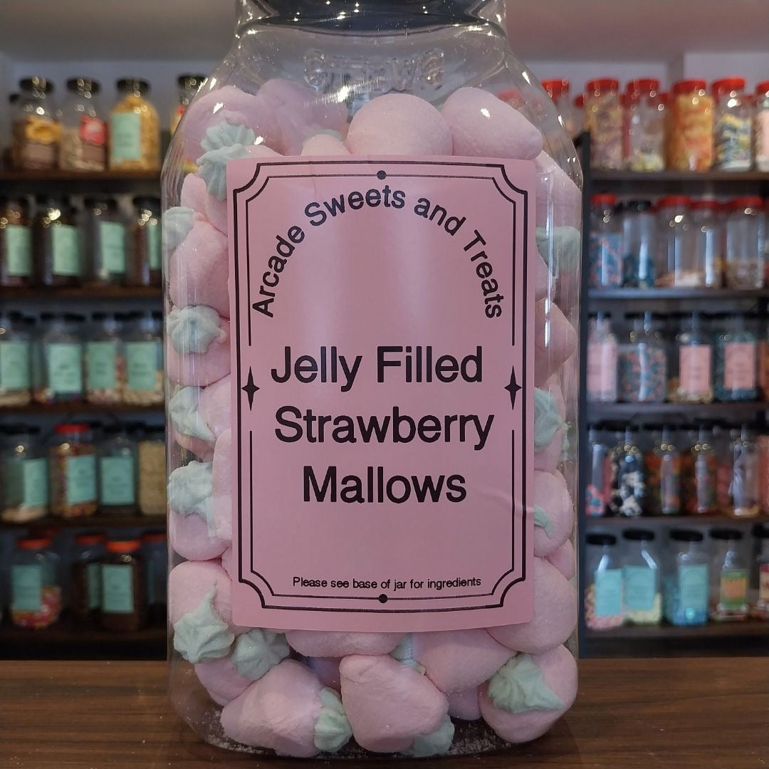Strawberry Flavoured Jelly Filled Marshmallow