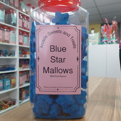 Blue Star Shaped Wild Fruit Flavour Marshmallows