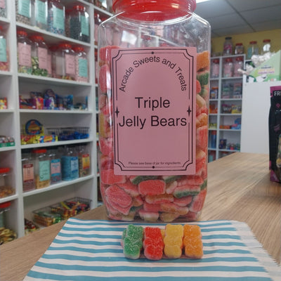 Triple Bear - sour fruit flavoured jelly sweets