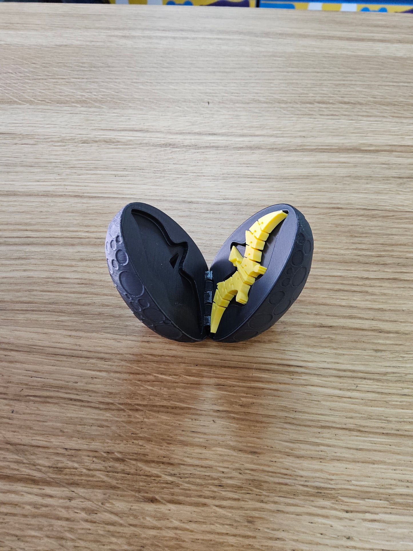 3D Printed Dinosaur Egg with a small Pterodactylus inside