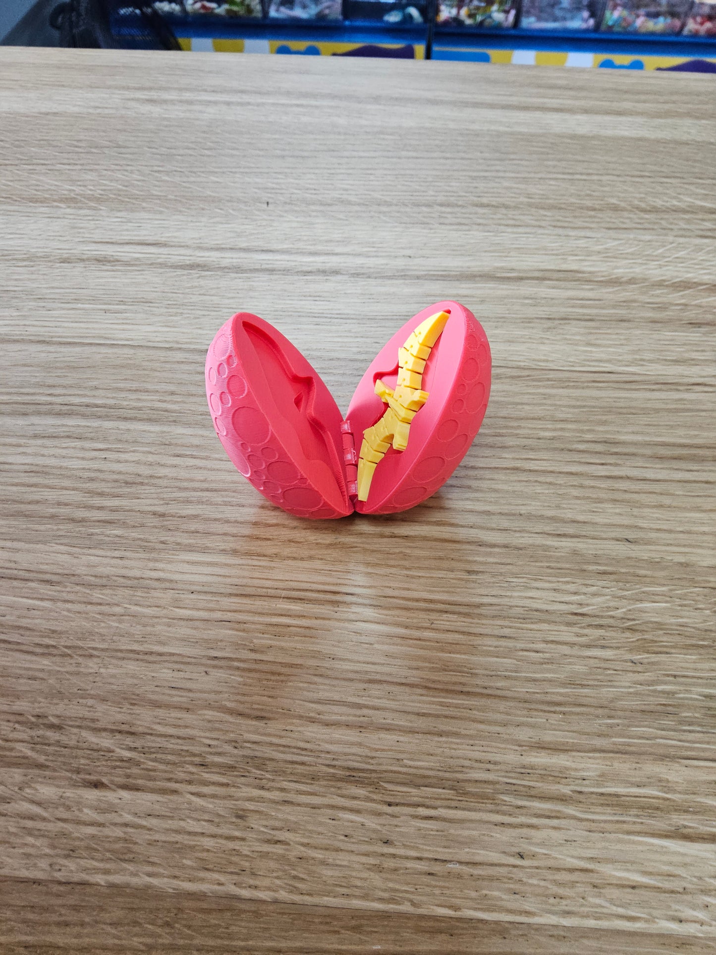 3D Printed Dinosaur Egg with a small Pterodactylus inside
