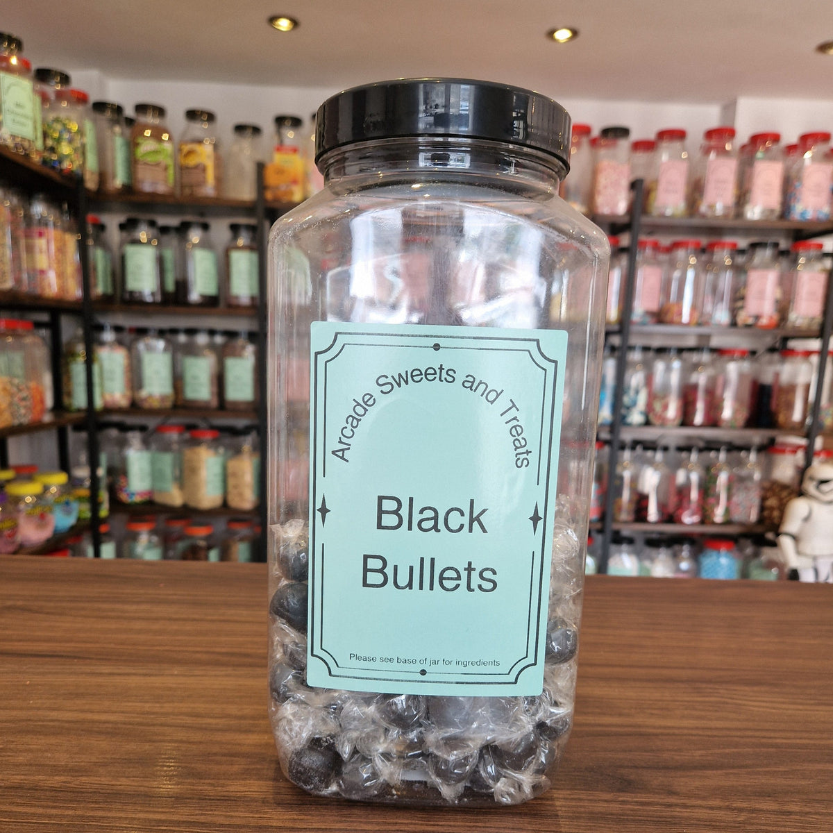 Bullets Eatable Black Bullets - Mint flavoured hard boiled sweets (Individually wrappe ...