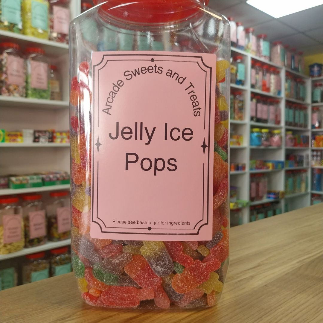 Jelly Ice Pops - fruit flavoured jelly sweets shaped like popsicles