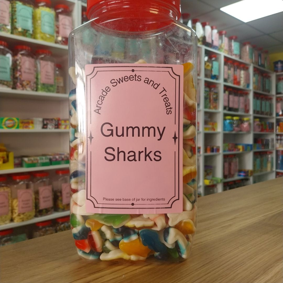 Gummy Sharks - fruit flavour jelly sweets