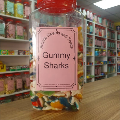 Gummy Sharks - fruit flavour jelly sweets
