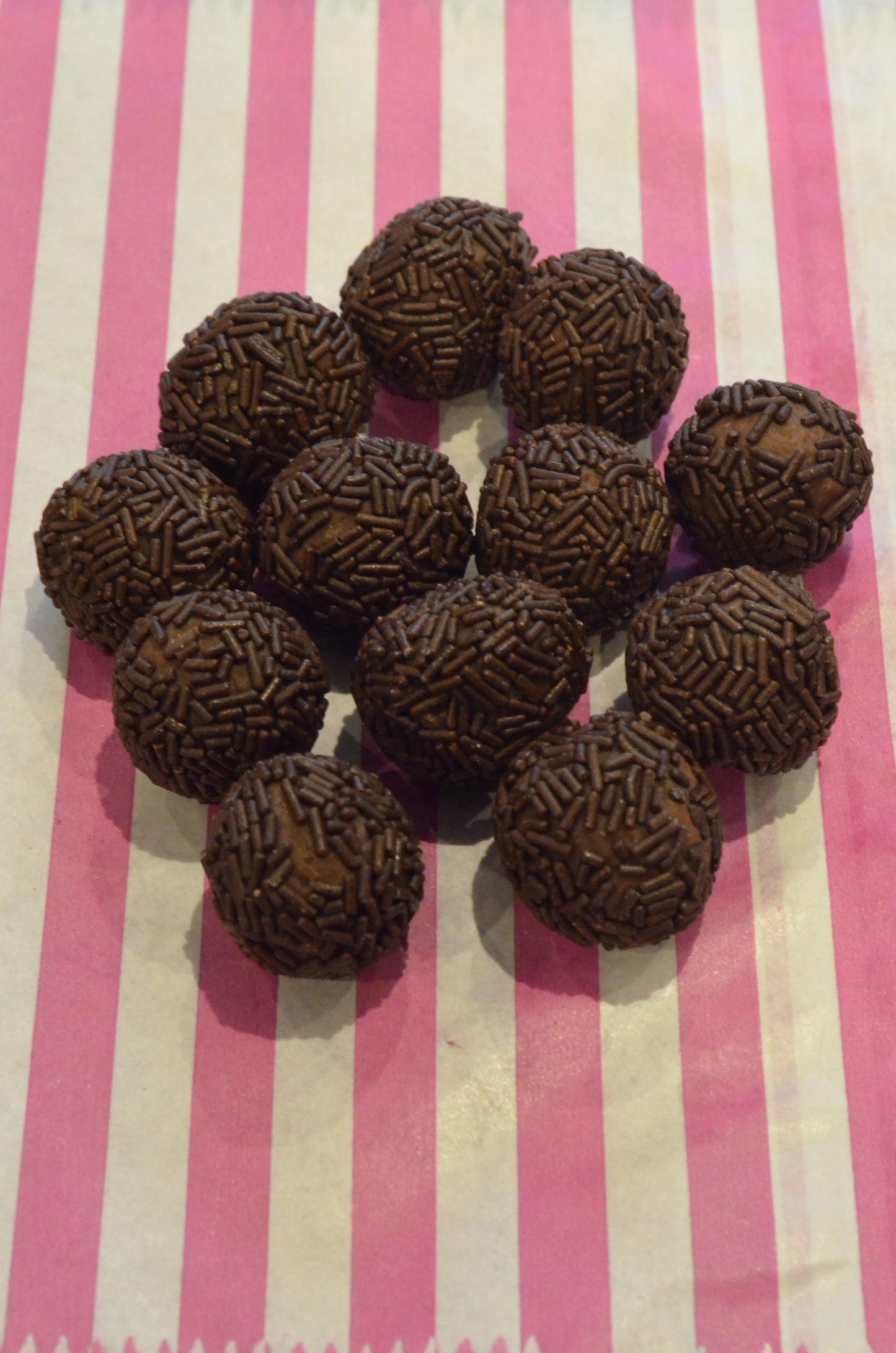 Rum Balls - Rum balls covered in sugar and cocoa sprinkles