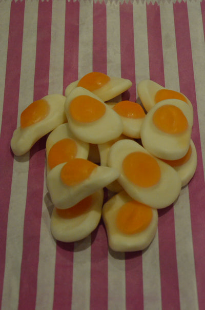 Fried Eggs - fruit flavoured jelly sweets