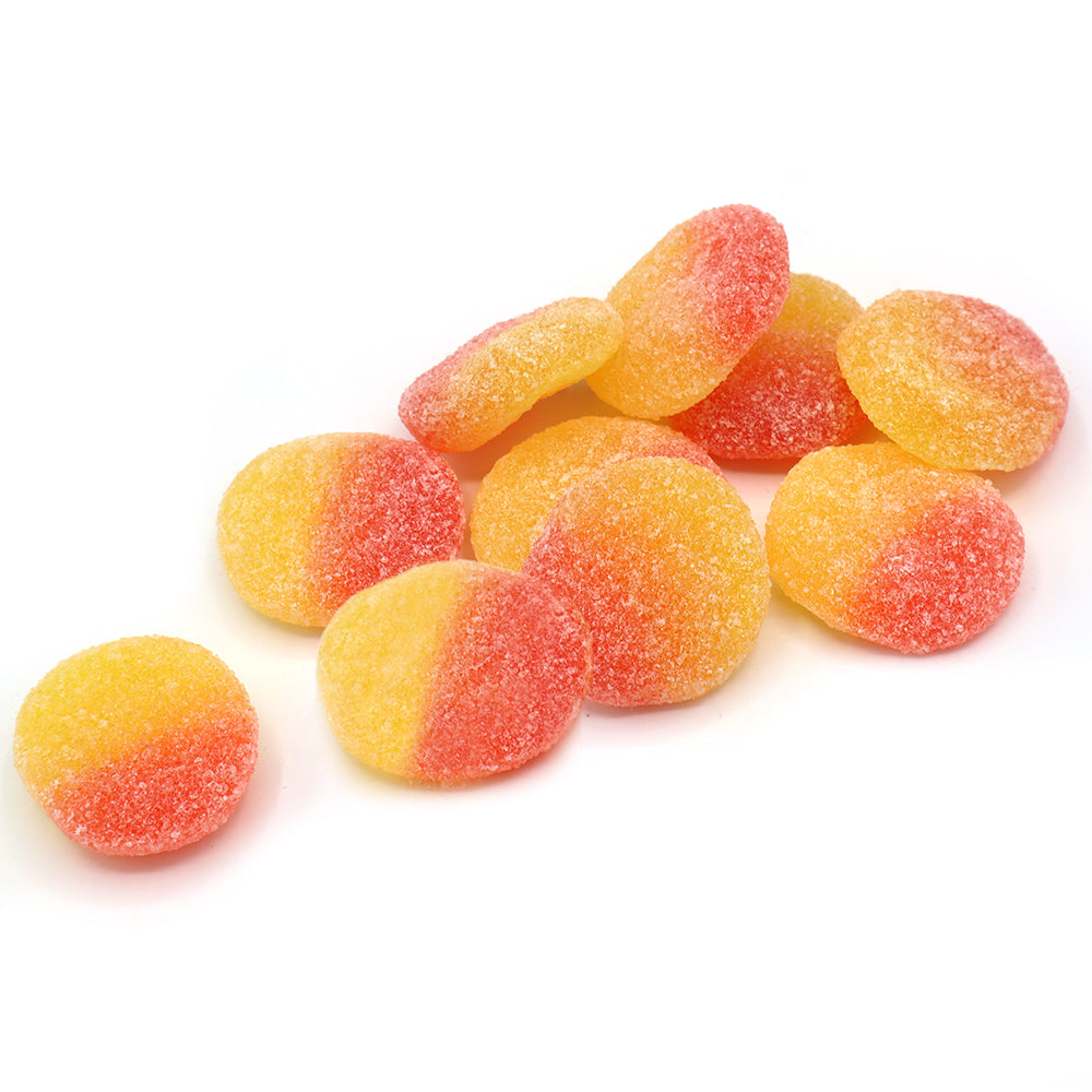 Fizzy Peaches - Sugared peach flavour jelly sweets