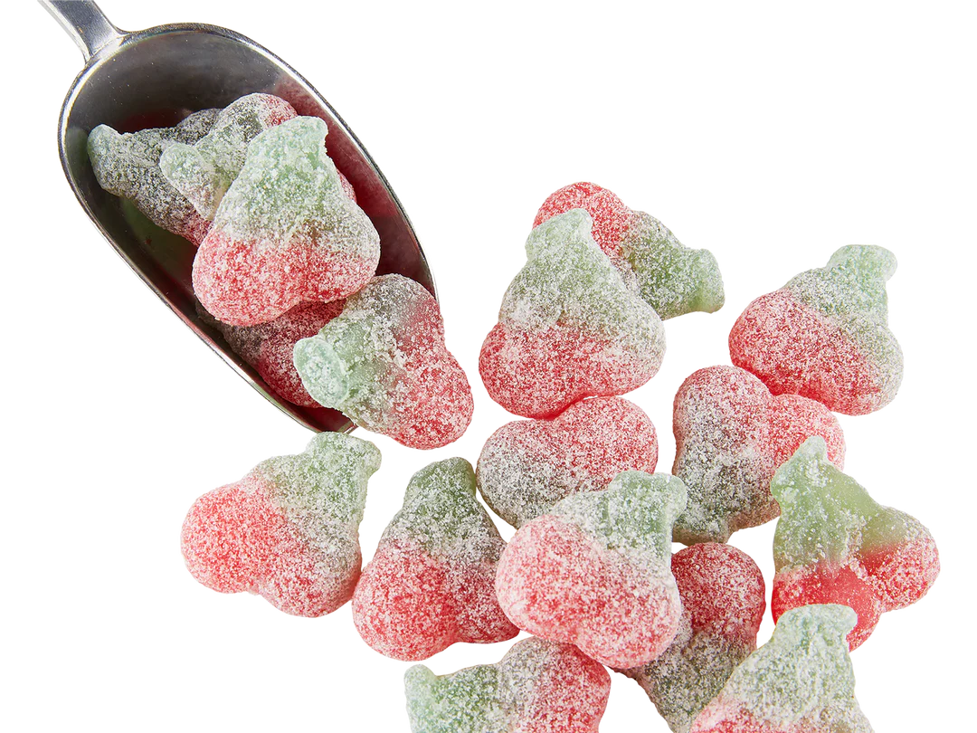 Fizzy Twin Cherries - Cherry flavour jelly sweets with a fizzy sour coating