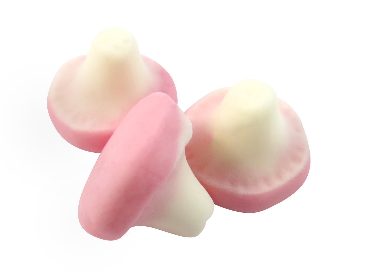 Mushrooms - strawberry flavour foam sweets