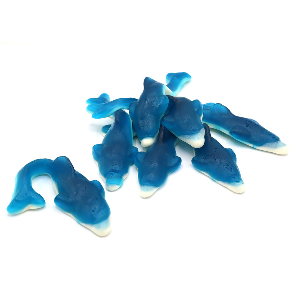 Giant Dolphins - Raspberry flavour jelly sweets