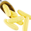 Bumper Bananas - Banana flavour foam candy shapes