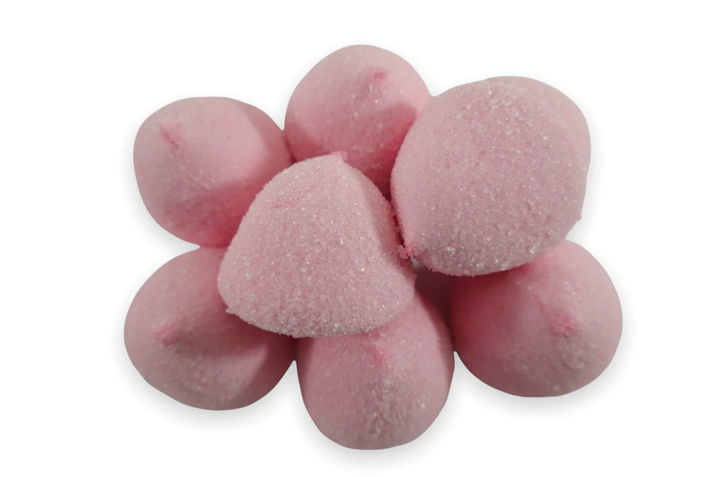 Pink Top Mallows - Sugar coated strawberry and vanilla marshmallows