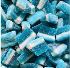 Blue Raspberry Slices - Blue raspberry flavoured jelly sweets