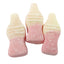 Strawberry Milkshake Gums - Strawberry flavour milk bottle shaped gums