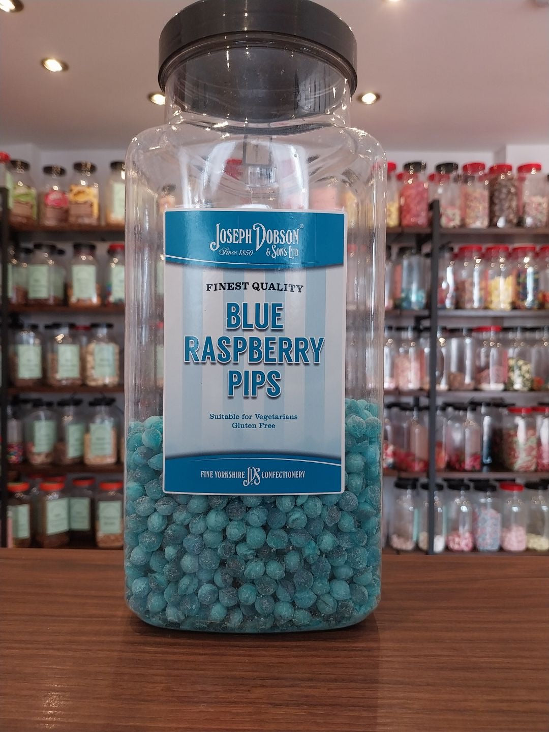 Blue Raspberry Pips - Small Hard Boiled Sweets – Arcade Sweets & Treats
