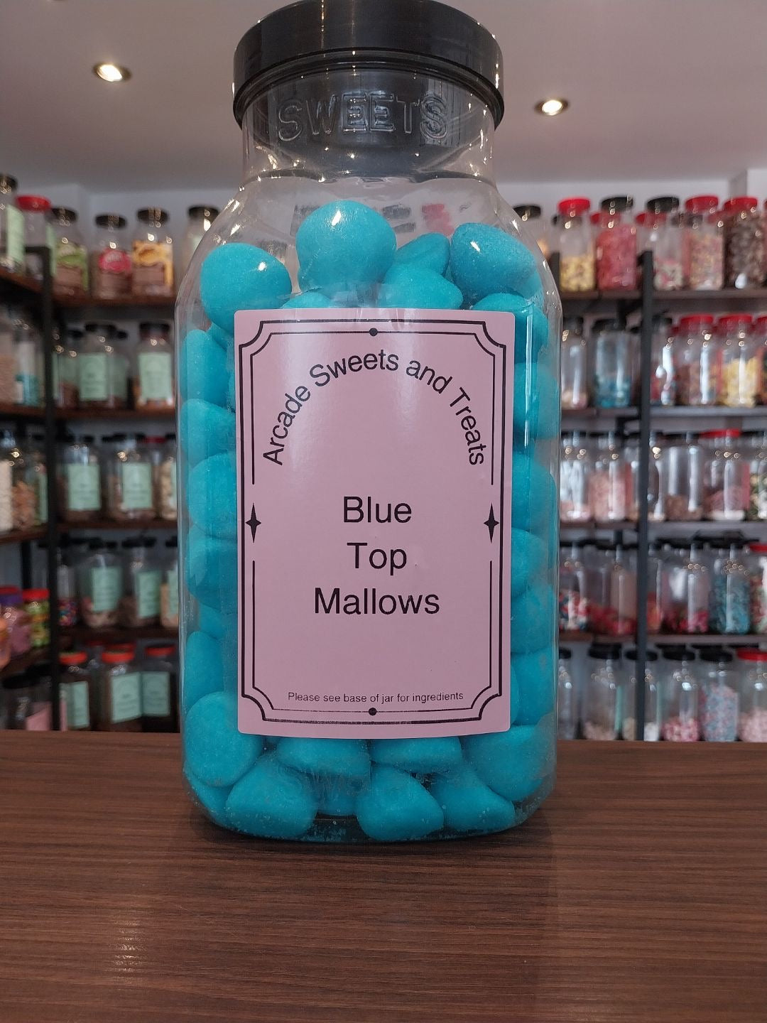 Tms Marshmallow Raspberry Blue Top Mallow Marshmallow - Raspberry & Vanilla Flavoured – Arcade ...