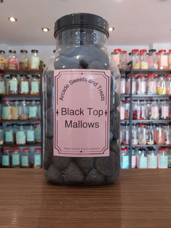 Top Mallow Black Paint Balls - Sugar coated vanilla flavour marshmallo ...
