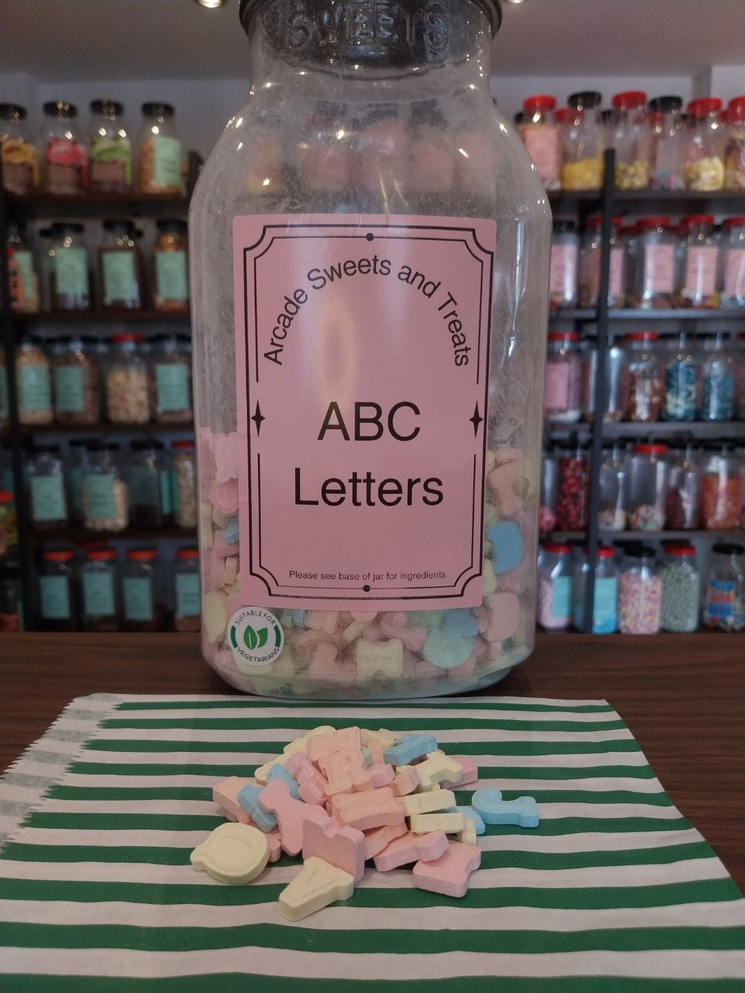 Sweets With Letters ABC Letters – Arcade Sweets & Treats