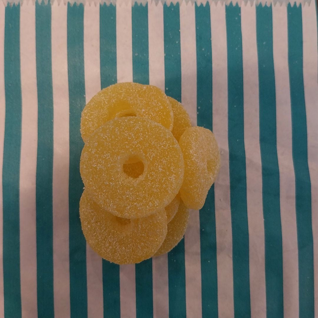 Vegan Fizzy Pineapple Slice Sweets