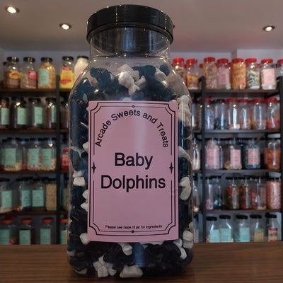 Baby Dolphins - strawberry and raspberry flavour jelly sweets