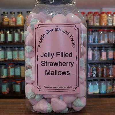 Strawberry Flavoured Jelly Filled Marshmallow