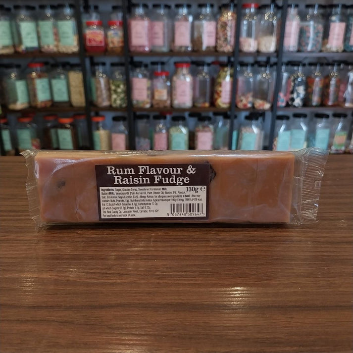 Rum & Raisin Fudge Bar – Arcade Sweets & Treats