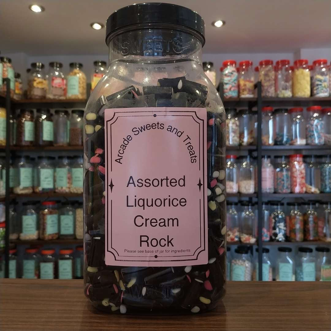 Liquorice Rockets Assorted Liquorice Cream Rock – Arcade Sweets & Treats