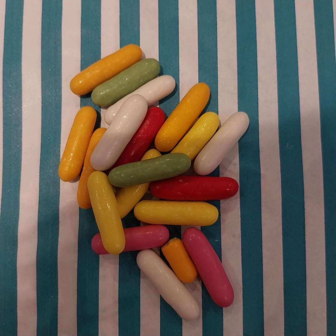 Liquorice Comfits - Liquorice pieces with colourful sugar coating