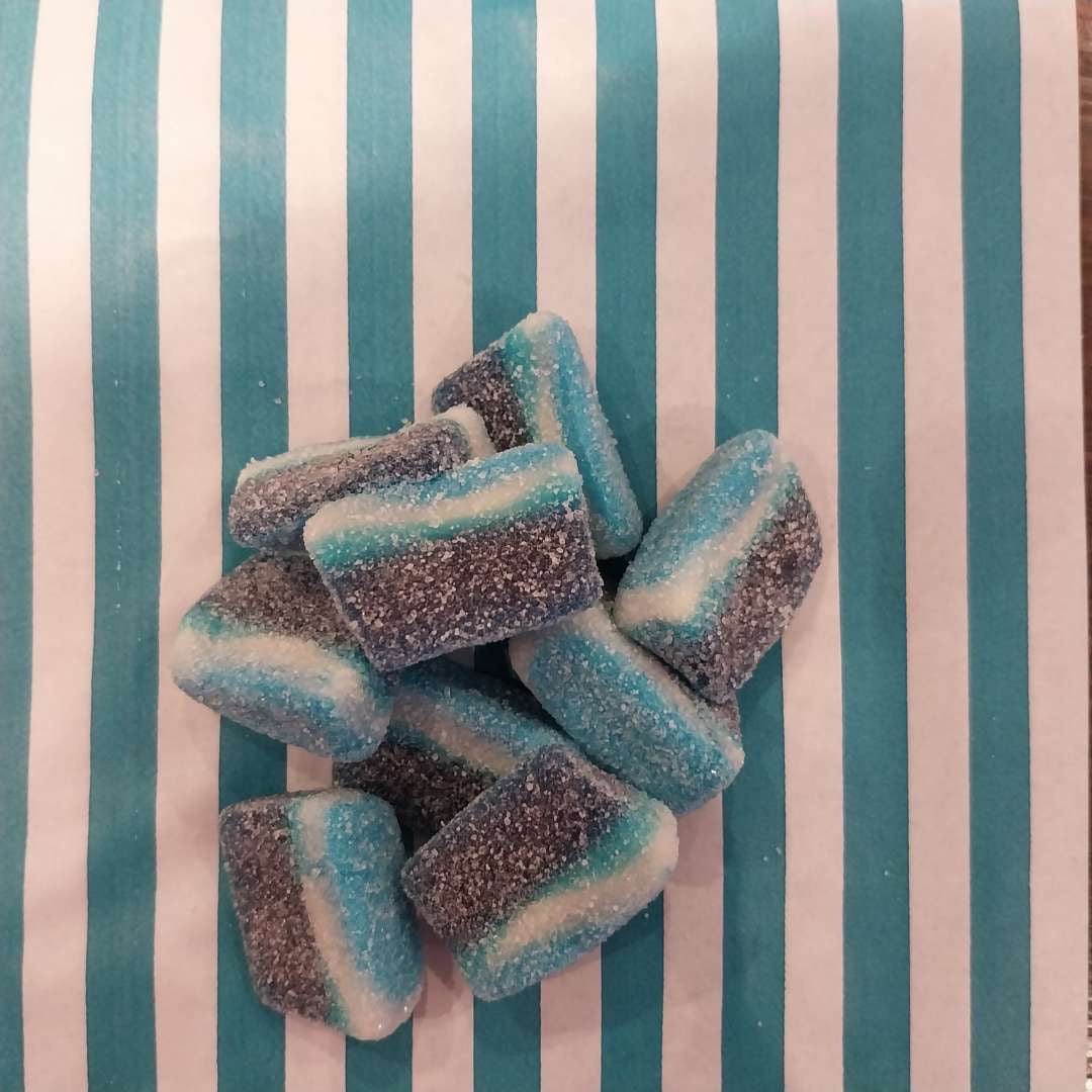 Blue Raspberry Slices - Blue raspberry flavoured jelly sweets