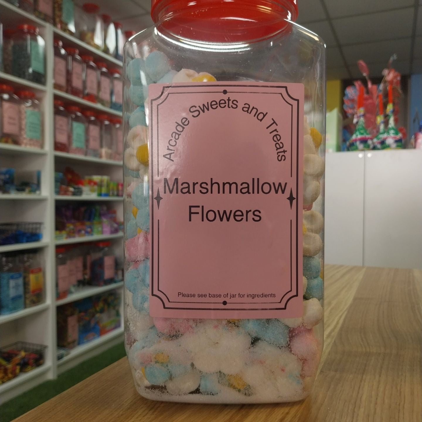 Flower Shaped Marshmallows - Fruits of the forest flavour marshmallows
