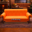 Friends Central Perk Orange Sofa Display Stand for  McDonald's Adult Happy Meal Toy set.