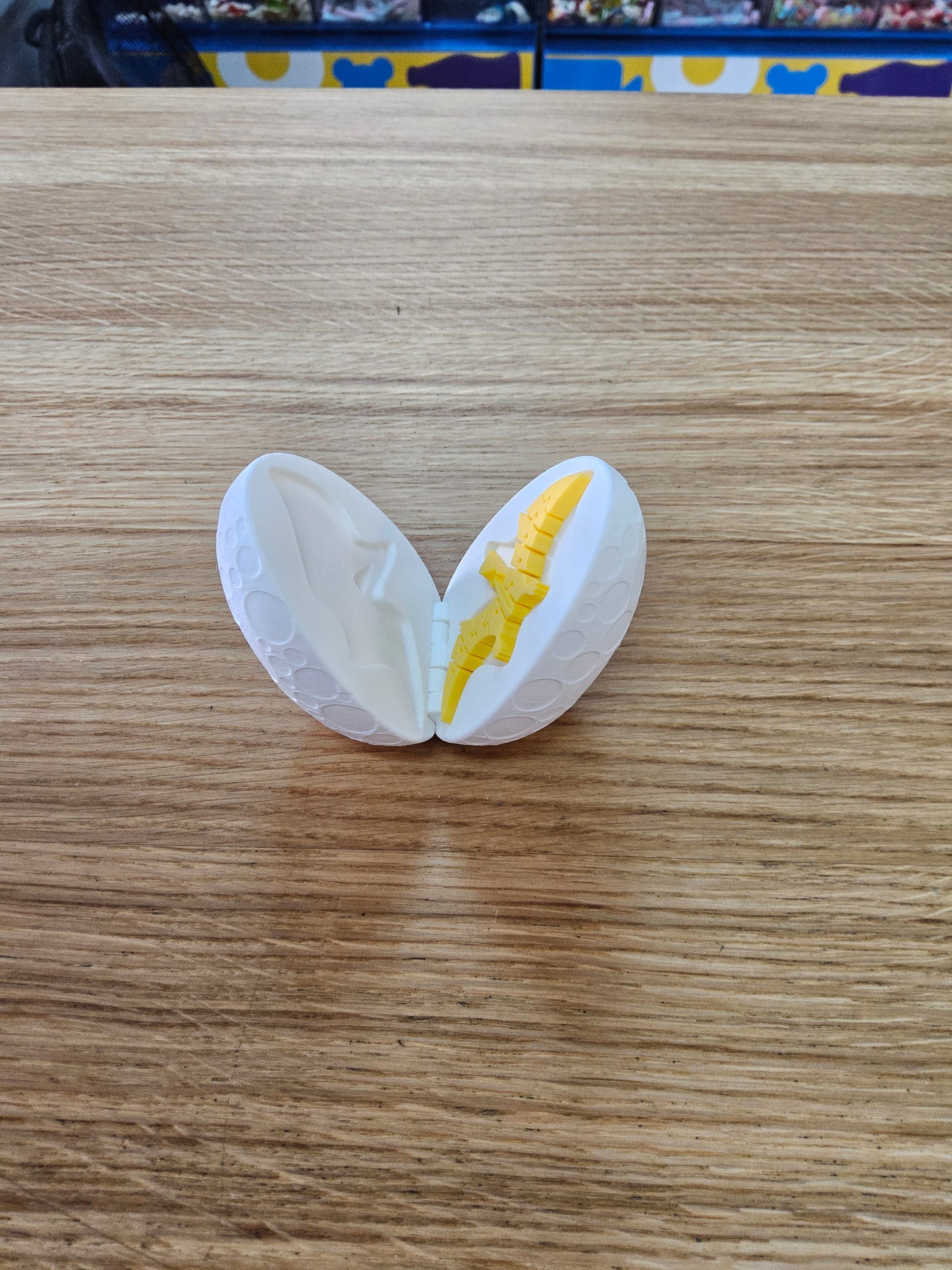 3D Printed Dinosaur Egg with a small Pterodactylus inside