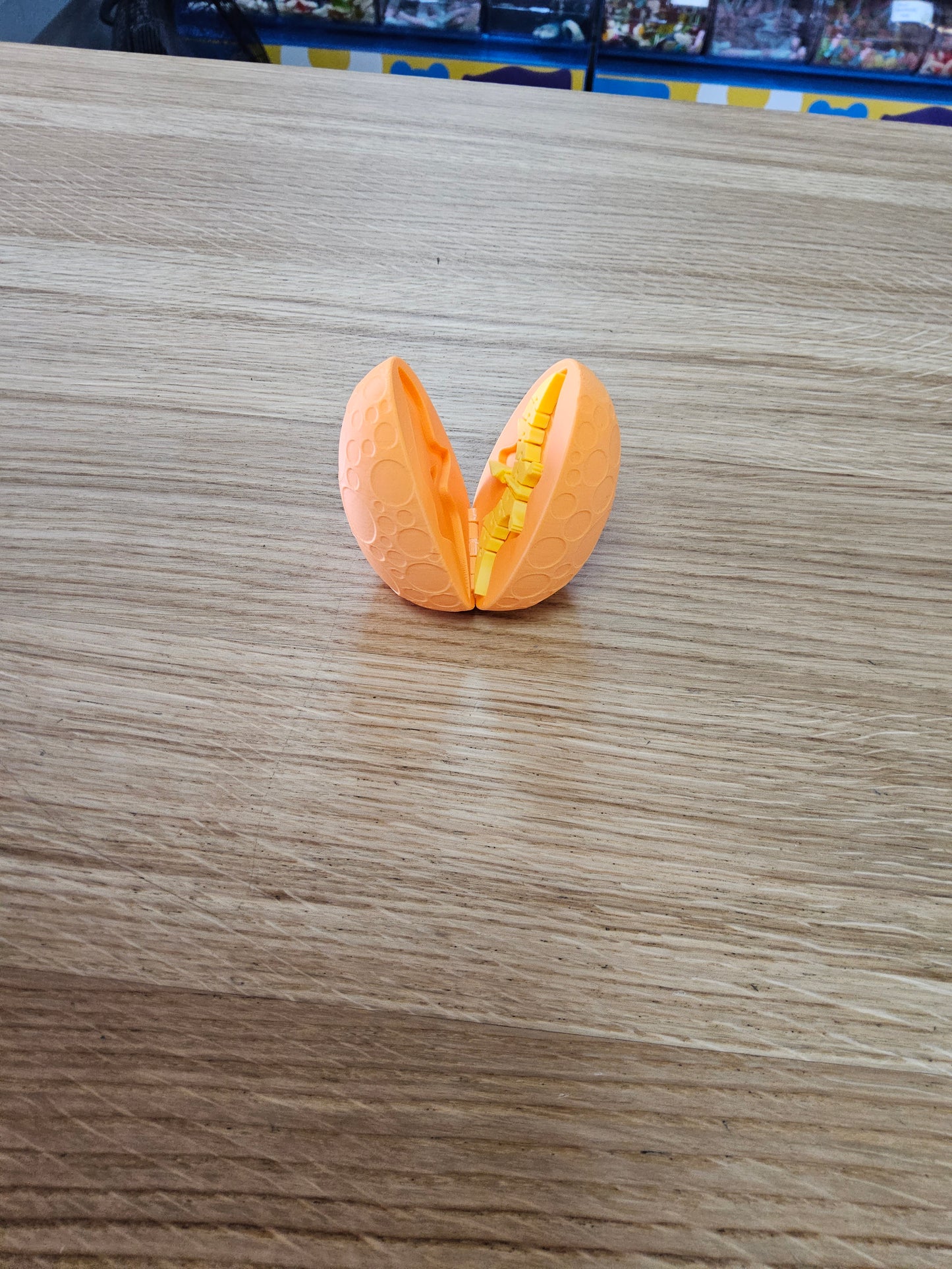 3D Printed Dinosaur Egg with a small Pterodactylus inside