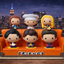 Friends Central Perk Orange Sofa Display Stand for  McDonald's Adult Happy Meal Toy set.